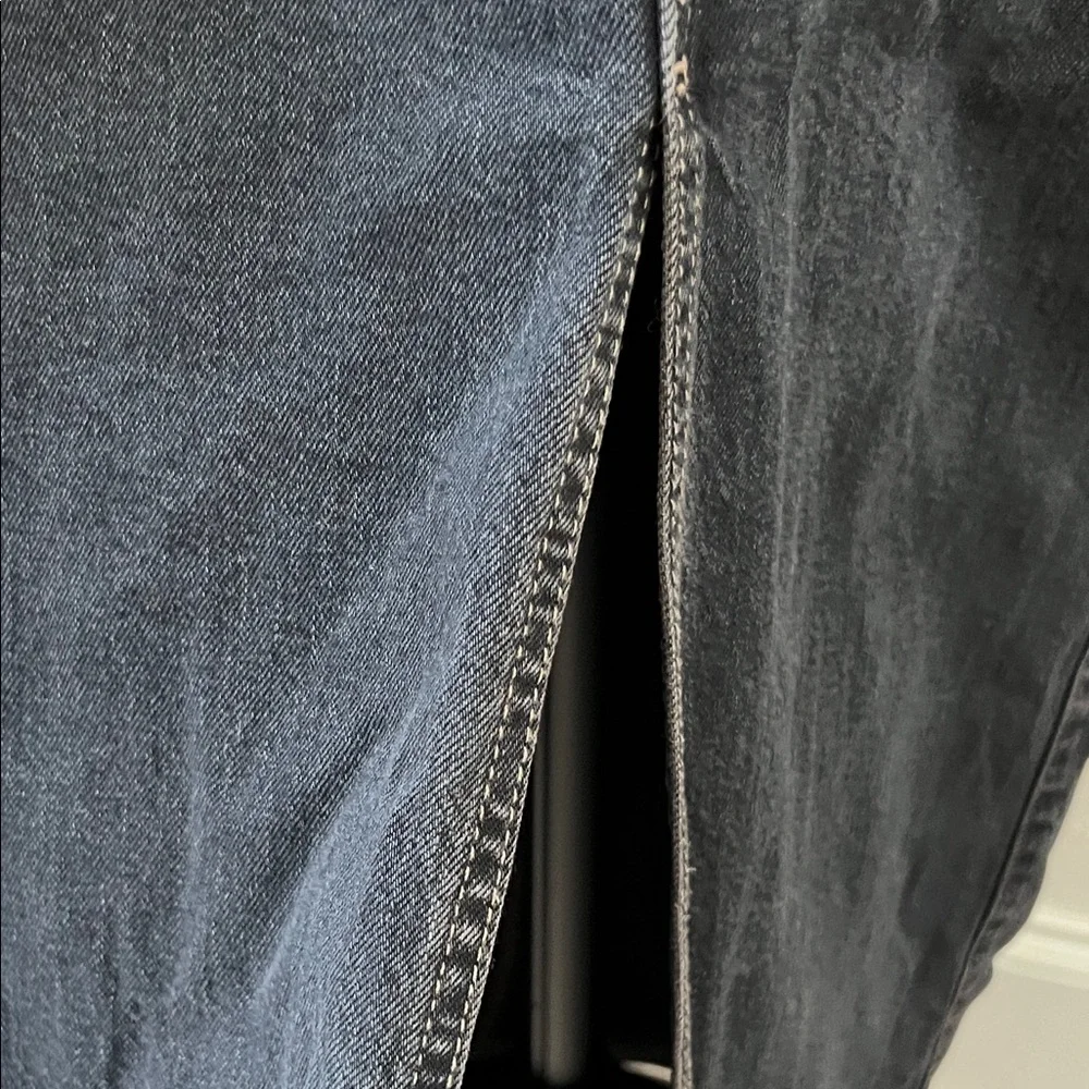 Universal Thread Charcoal Button-Up Denim Maxi Dress - Picture 7 of 12